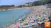 Къмпинг 'Арапя' времето уеб камера нос, плаж, залив и къмпинг на Черно море, до Царево, с 3 залива за сърф, между курортите Лозенец и Царево, kamerite Free-WebCamBG