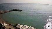 Плаж 'Бялата лагуна' на Черно море, в курортна местност 'Икантълъка' времето уеб камера между Балчик и Каварна, от хотел 'Royal Bay' в курортен комплекс 'Карвуна' Free-WebCamBG