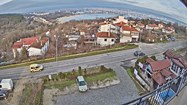Варна морски бряг 'Южен' залив, плаж Черно море и панорама към Варна от квартал 'Галата' Free-WebCamBG
