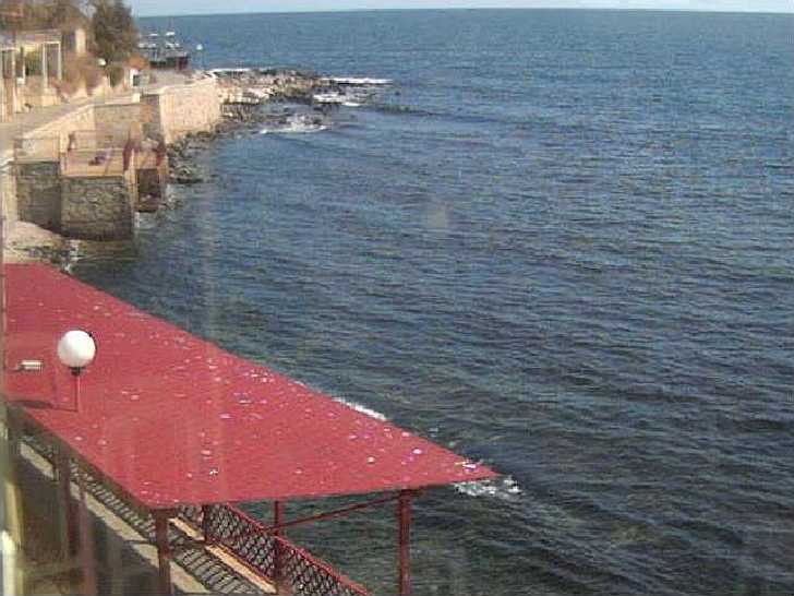 Несебър времето уеб камера ресторант 'Зорница', южен залив, бряг Черно море, kamerite Free-WebCamBG