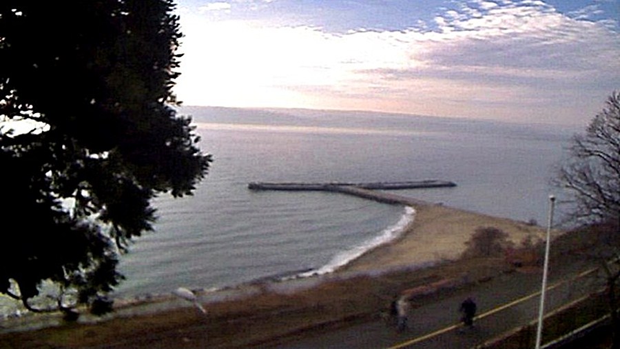 Варна времето уеб камера плаж 'Рапонги' на 3-та трета буна, морски бряг, плажна ивица залив Черно море, kamerite Free-WebCamBG