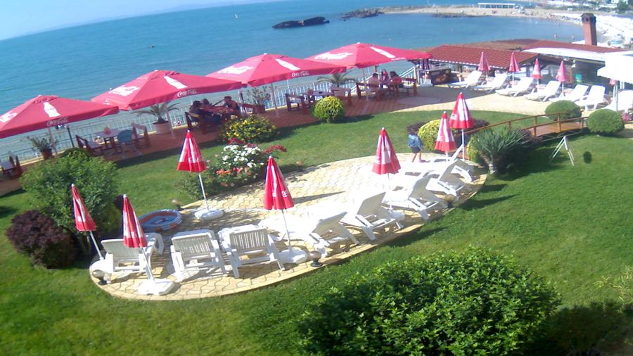 Село Равда времето уеб камера хотел на плажа 'Елеганс' ('Elegance') на Черно море, между Равда и Несебър, kamerite Free-WebCamBG
