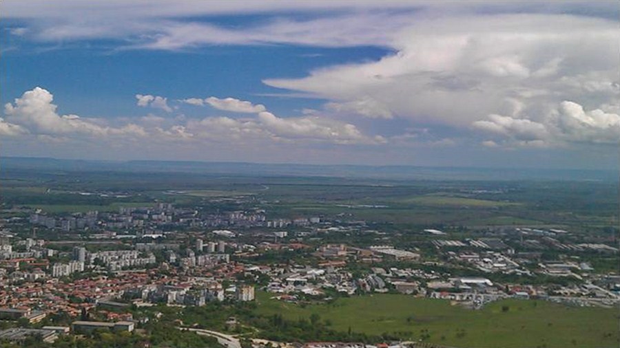 Шумен времето уеб камера панорама от ръба на Шуменско плато, kamerite Free-WebCamBG