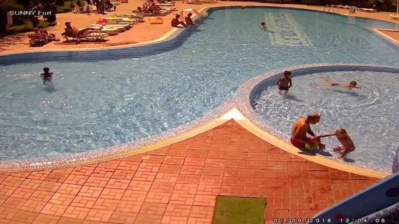 КК 'Слънчев Бряг' времето уеб камера плаж басейн комплекс 'Sunny Fort', апарт хотел, kamerite Free-WebCamBG