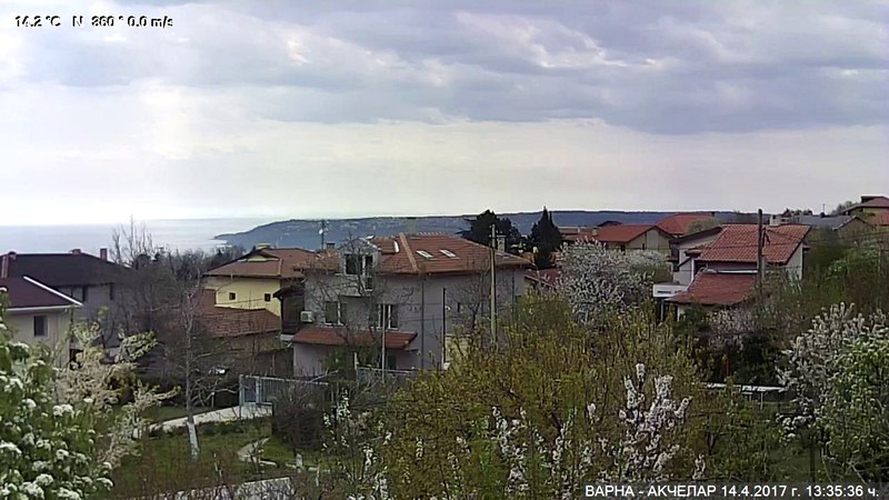 Варна времето уеб камера квартал жк 'Бриз' и панорама залив Черно море, дворец 'Евксиноград', нос 'Галата', kamerite Free-WebCamBG