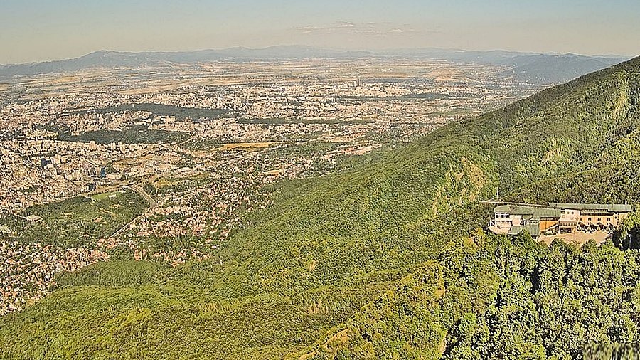 София времето уеб камера панорама от ТВ кула 'Копитото', TV Витоша планина, kamerite Free-WebCamBG