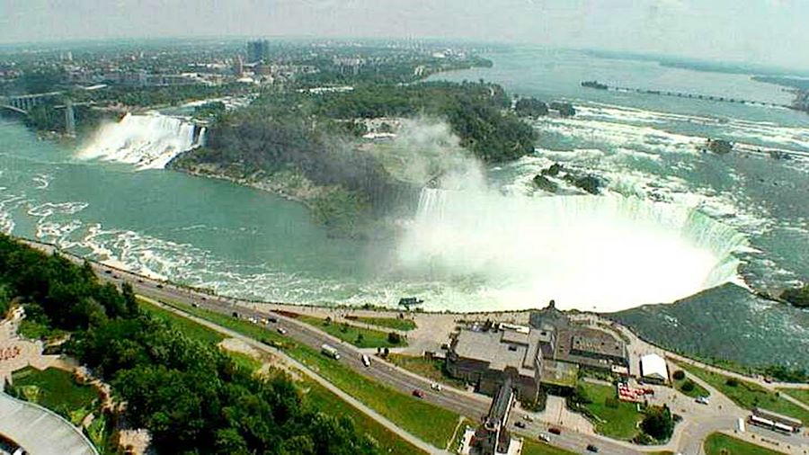 Ниагара времето уеб камера водопад 'Ниагара', мост гранична река Ниагара, Канада и САЩ, kamerite Free-WebCamBG