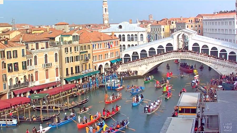 Венеция времето уеб камера Център, Мост 'Риалто' ('Rialto' bridge), Канал 'Гранде' ('Grand' Canal), Италия, kamerite Free-WebCamBG