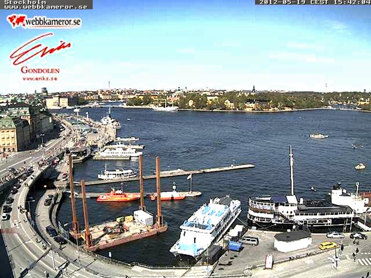 Стокхолм времето уеб камера пристанище 'Марш', порт, корабостроителница острови Балтийско море столица Швеция Free-WebCamBG