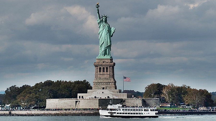 Ню Йорк (NY) времето уеб камера Статуя на Свободата (Statue of Liberty), остров Либерти, САЩ (USA), kamerite Free-WebCamBG