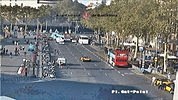 Барселона / Barcelona площад 'Каталуния' трафик
