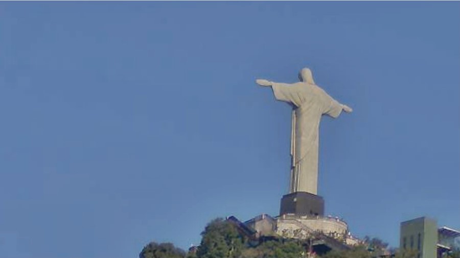 Рио де Жанейро (Rio de Janeiro) времето уеб камера център, статуя Христос Спасителя (Cristo Redentor), хълм 'Корковадо' (709 м.), Бразилия, kamerite Free-WebCamBG